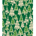 Gift Wrap (24"x100') HOLIDAY FOREST/KRAFT